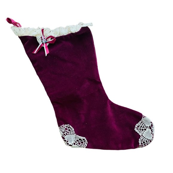 Vintage Holiday Vintage Traditional Christmas Stocking Poshmark